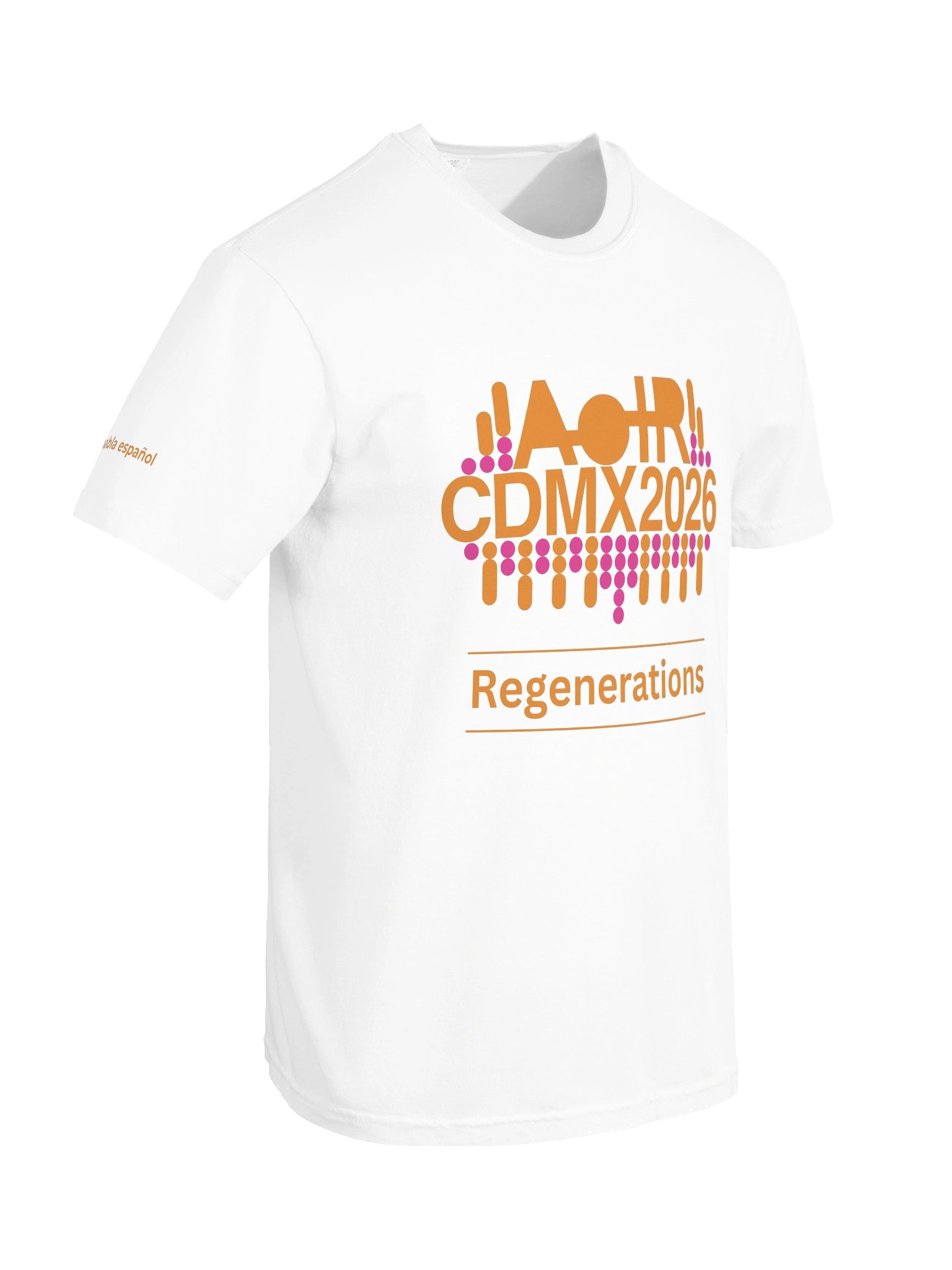 AoIR2026 Regenerations Unisex Conference Tee 'se habla español' - Orange product image (6)