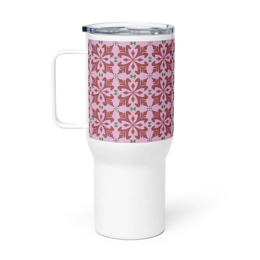 Pink Floral 25 oz Travel Mug product image (5)