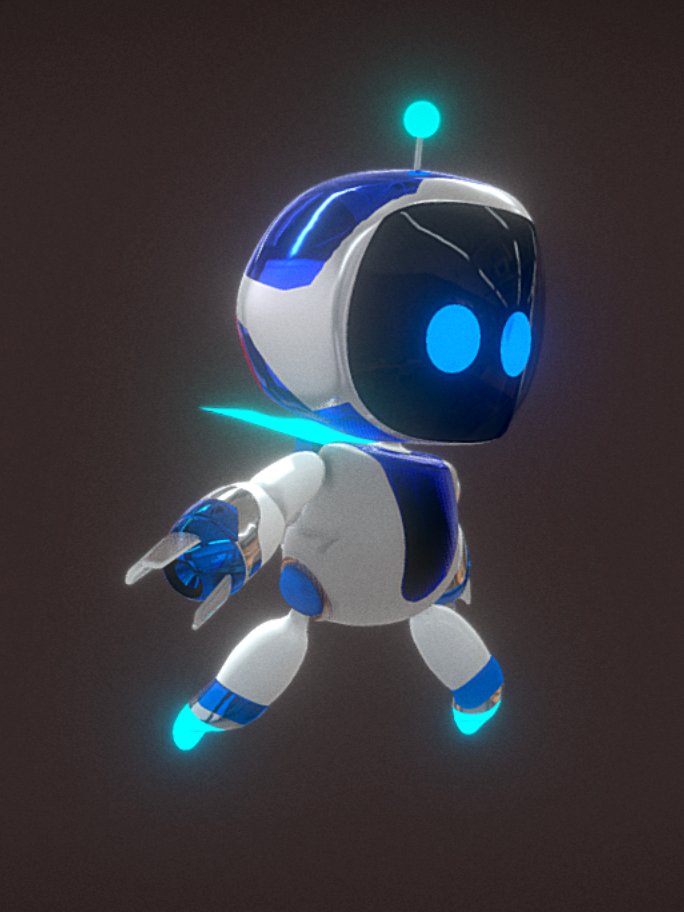 Astro Bot FBX with Animation Rigged product image (2)
