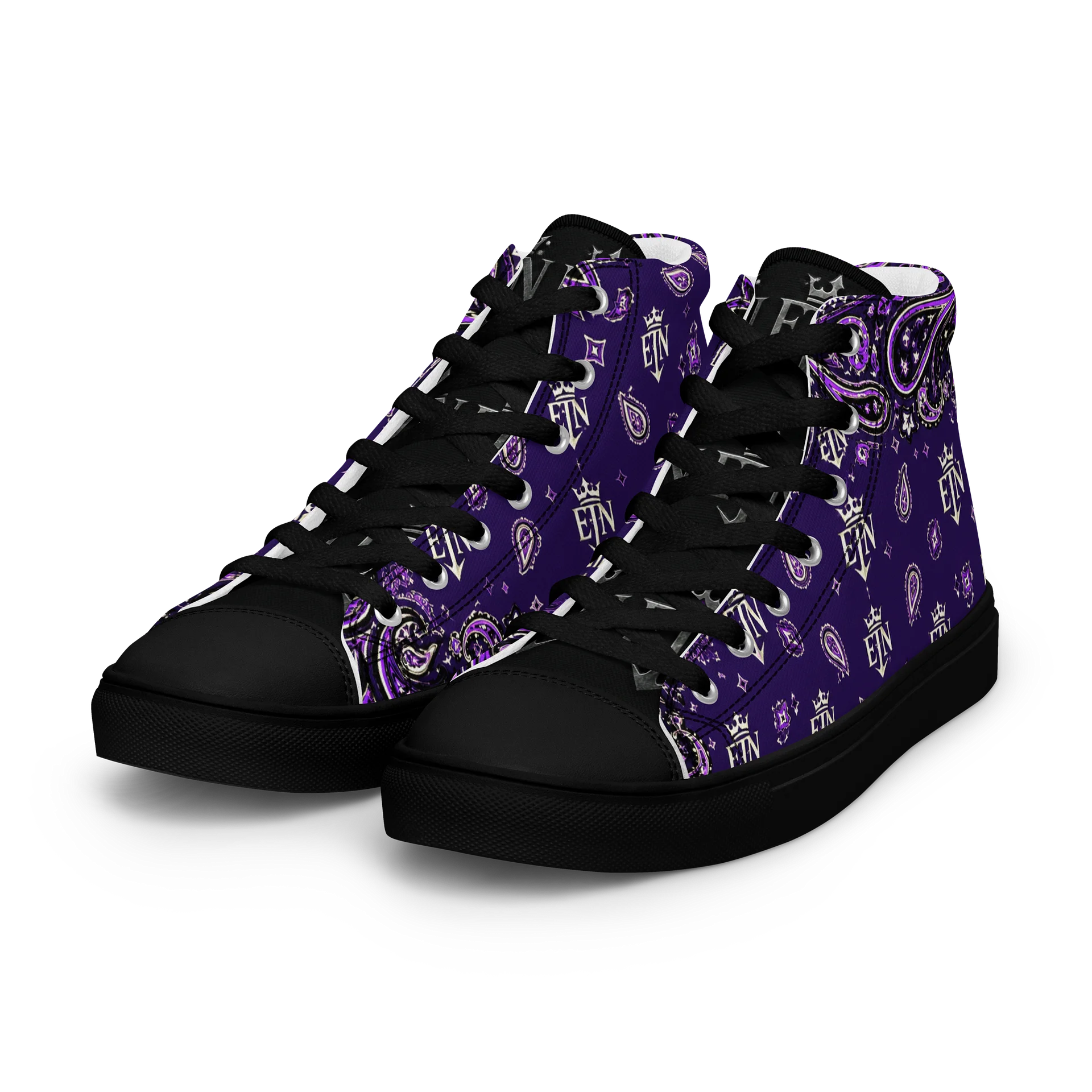Royal Purple OG Elite Bandana Hi-Top Kanvas Shoes product image (6)