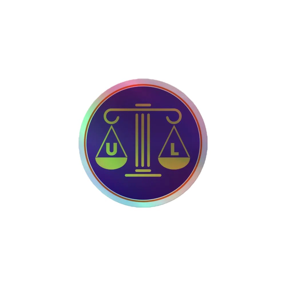 Uncivil Big Logo Holographic Sticker product image (1)