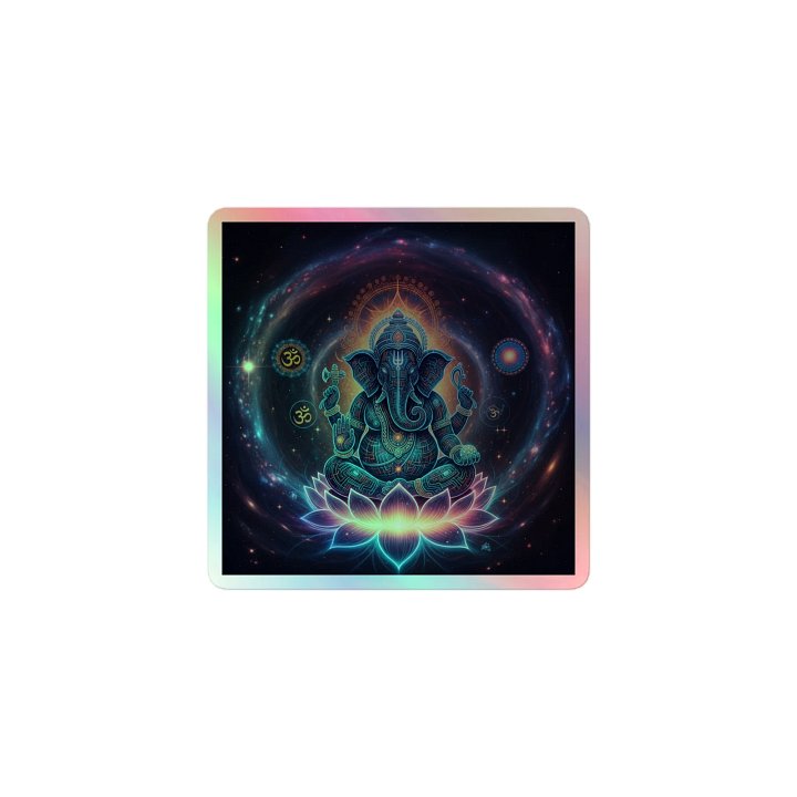 Cosmic Ganesha – Psychedelic Sacred Geometry Art product image (1)