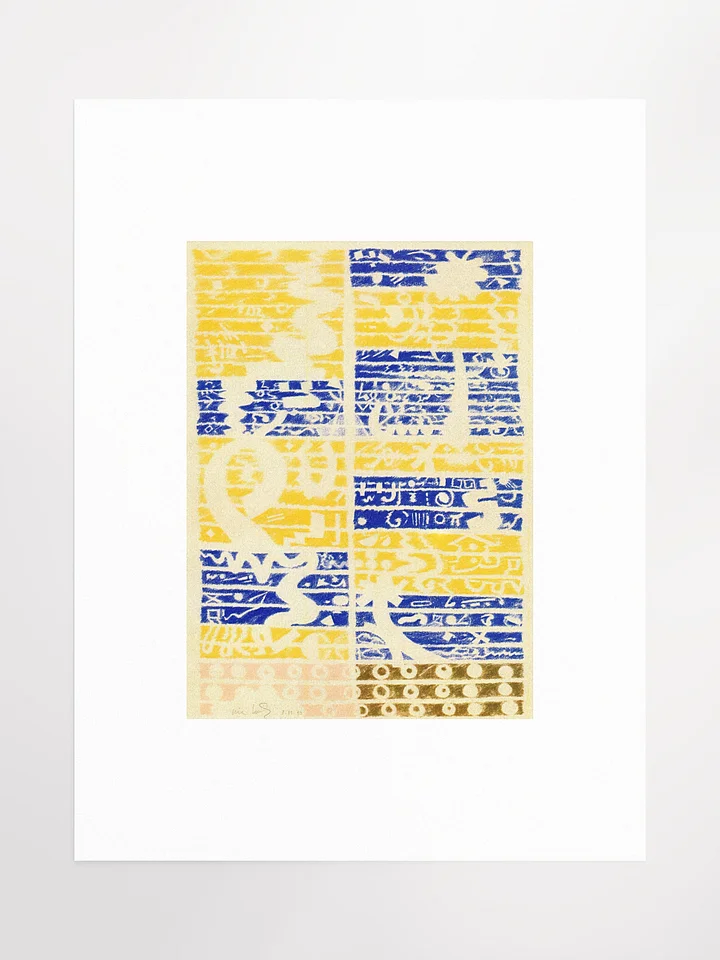 Blue Gold Pink Brown 03.15.90 Print product image (2)