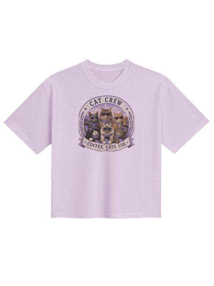 LSH Coffee Cats Crew BOXY TEE product image (17)