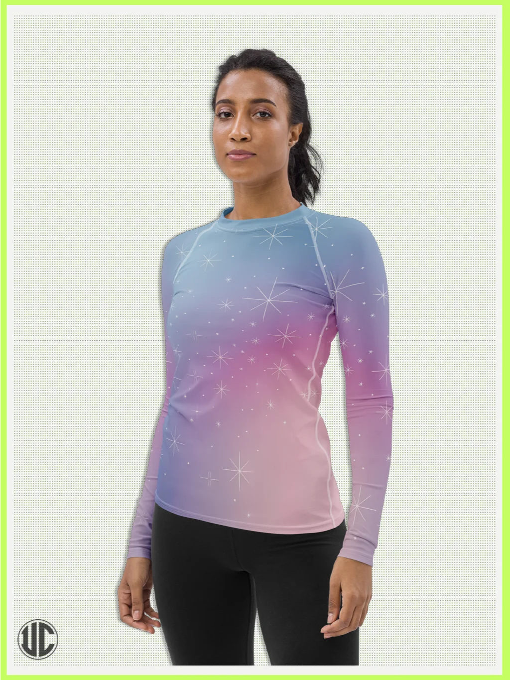 Sunset Constellations – Women’s Rash Guard product image (7)
