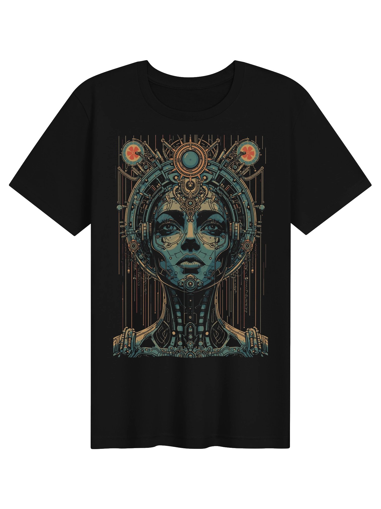Cyber Muse Retro-Futurist Lightweight T-Shirt product image (1)
