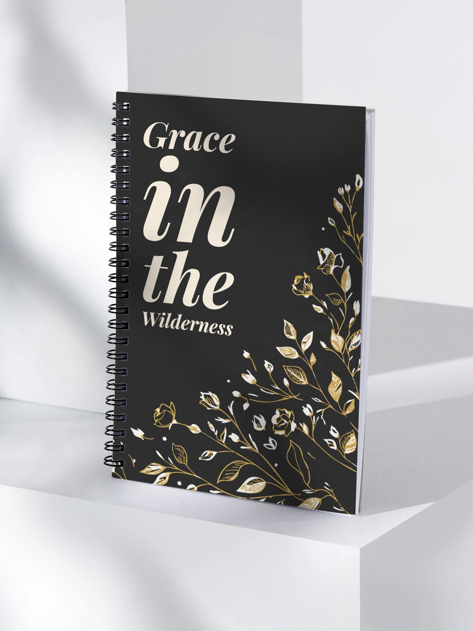 Grace in the Wilderness Spiral Notebook – Isaiah 30:18 (Deep Contrast) \| By Grace Capsule product image (4)