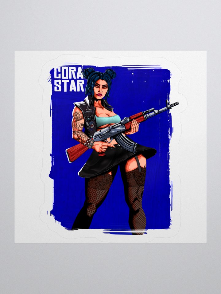 Cora Star Portrait Sticker product image (3)