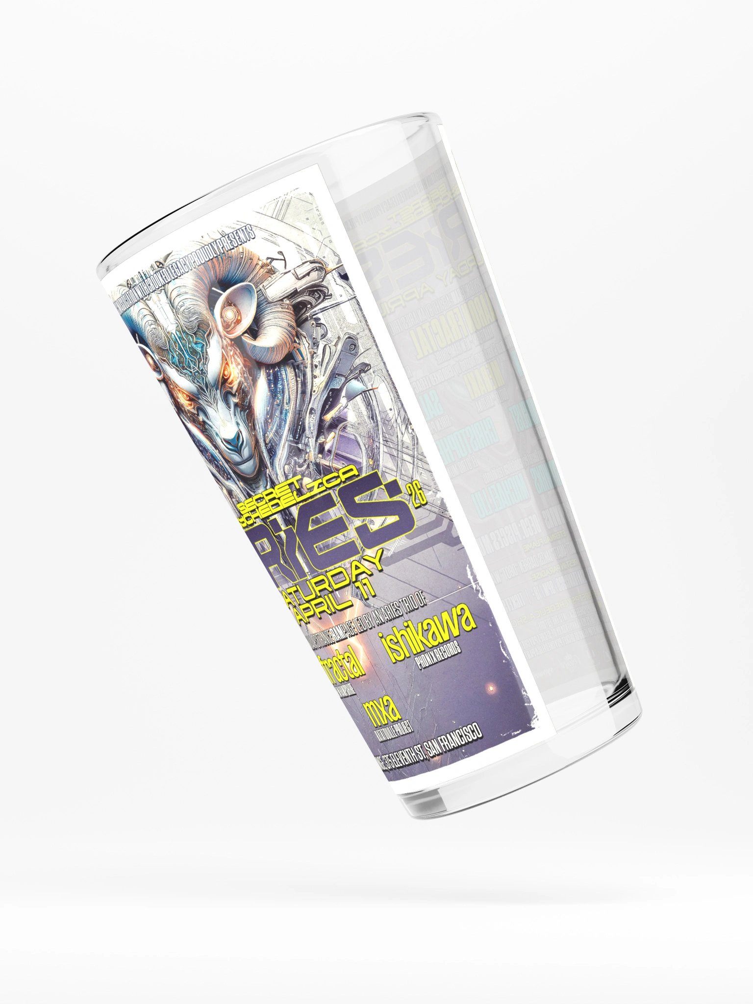 Aries 2026 Shaker Pint Glass product image (3)