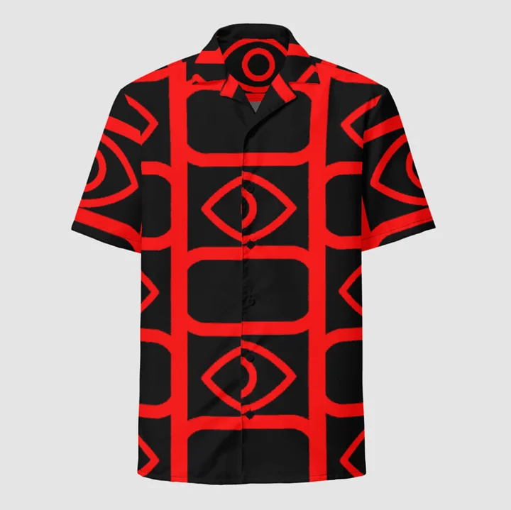EyeSeeThru Logo Pattern Hawaiian Shirt product image (1)