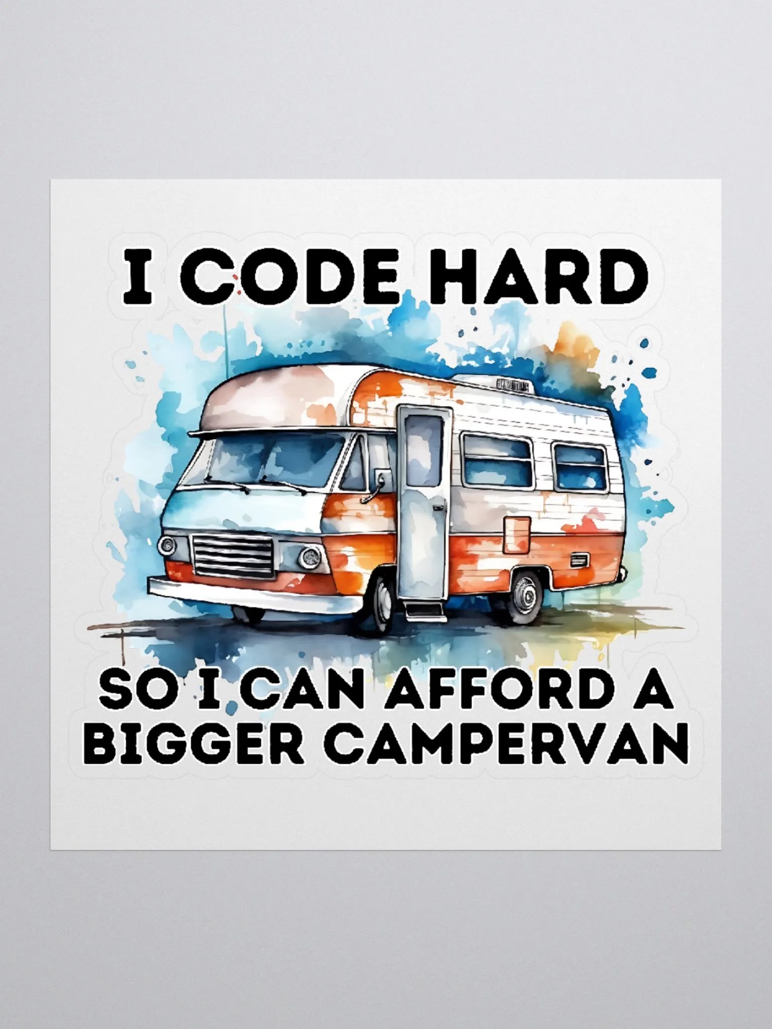 Campervan Coding Sticker product image (2)