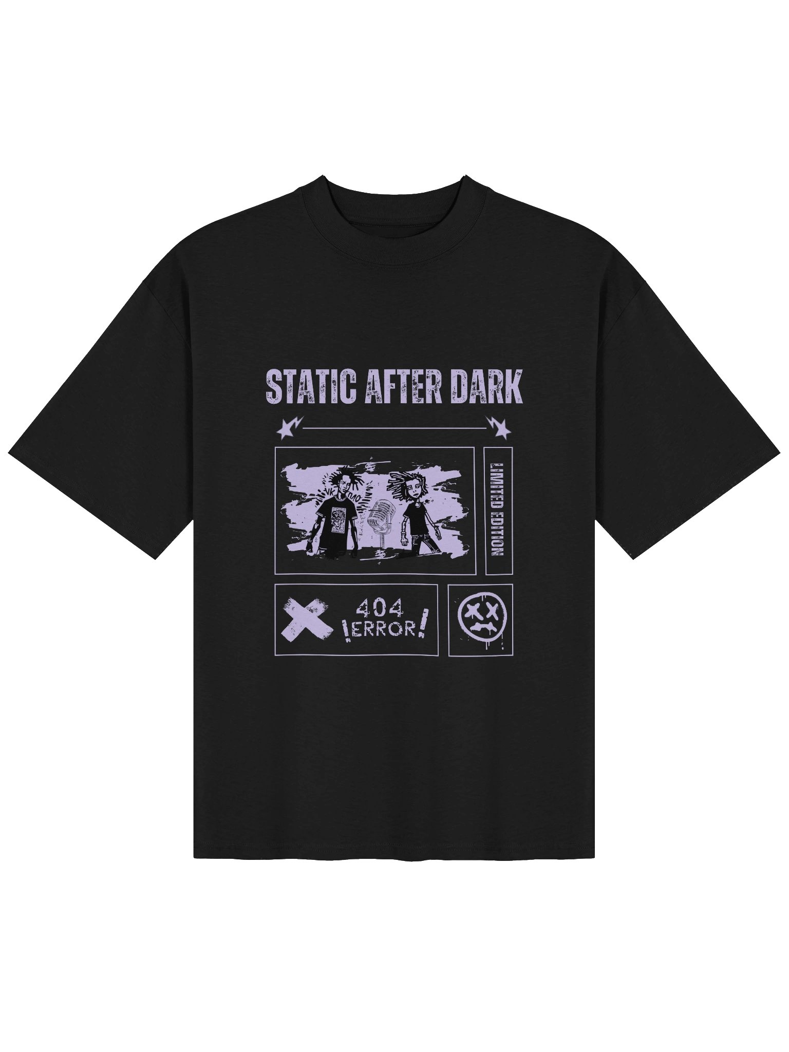 Zine Punk Organic Oversized Cotton Tee product image (4)