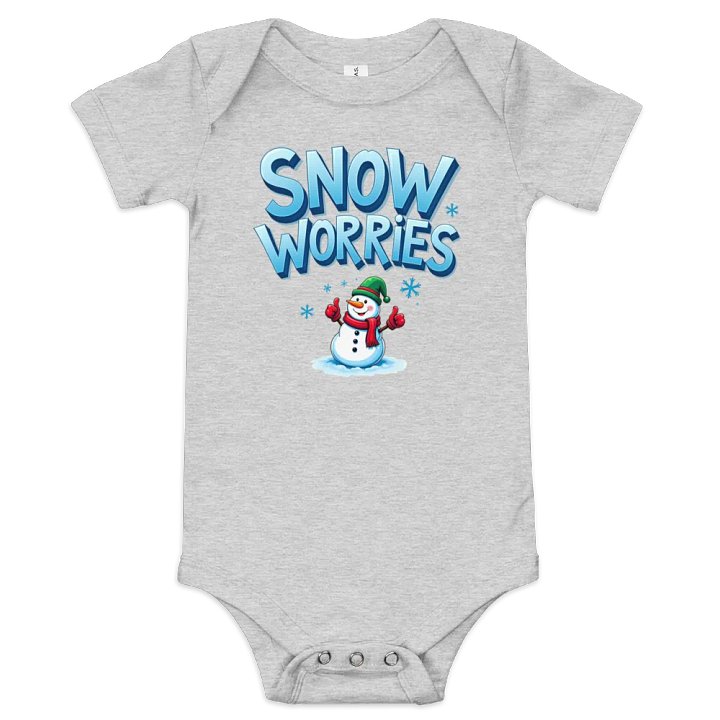 Cheerful Snowman Baby Onesie product image (4)