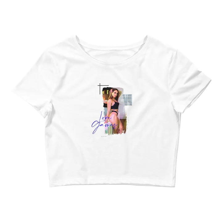 Love Games Delta Women's Crop Tee - White product image (1)