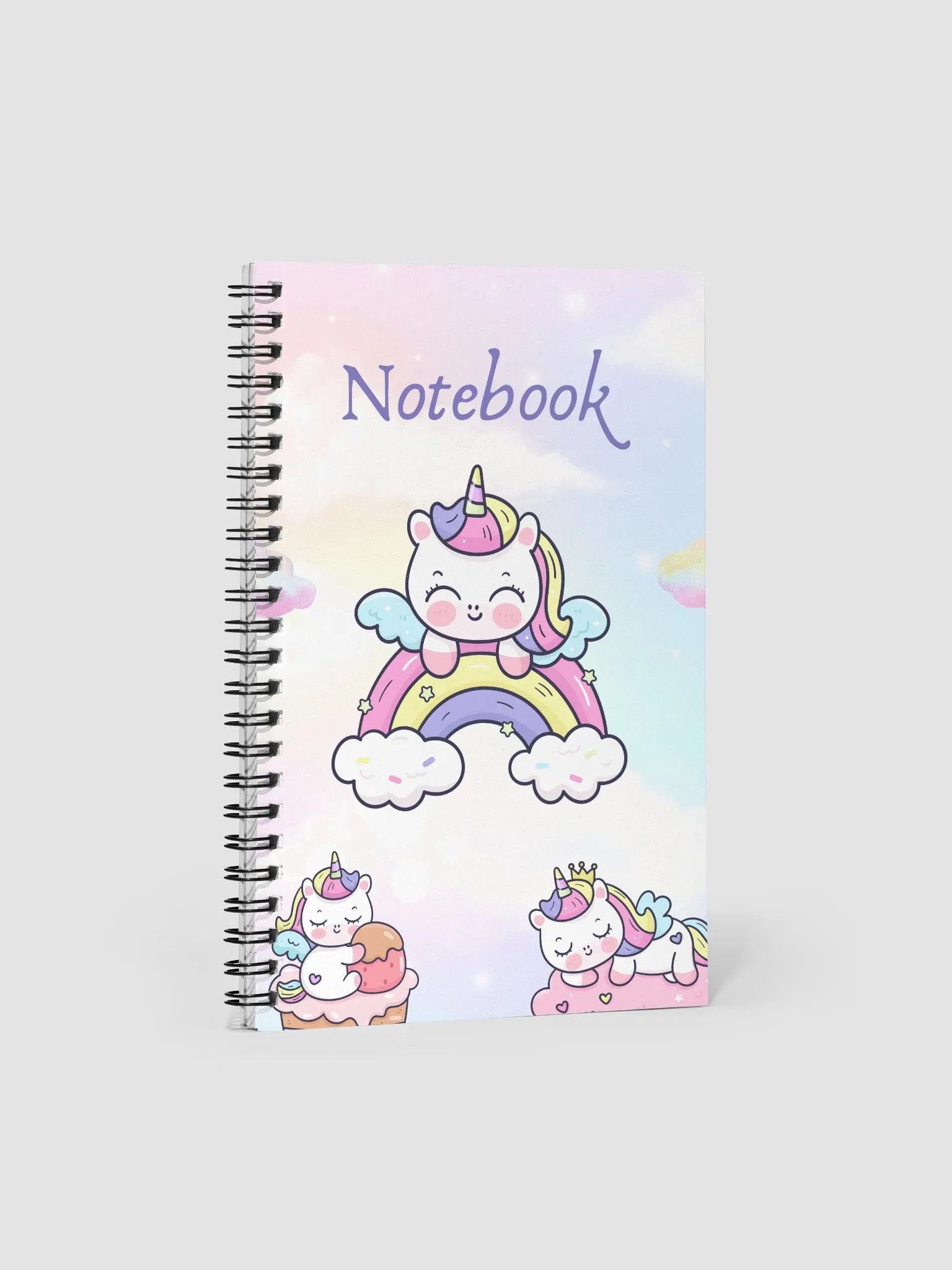 Whimsical Unicorn Spiral Notebook product image (1)