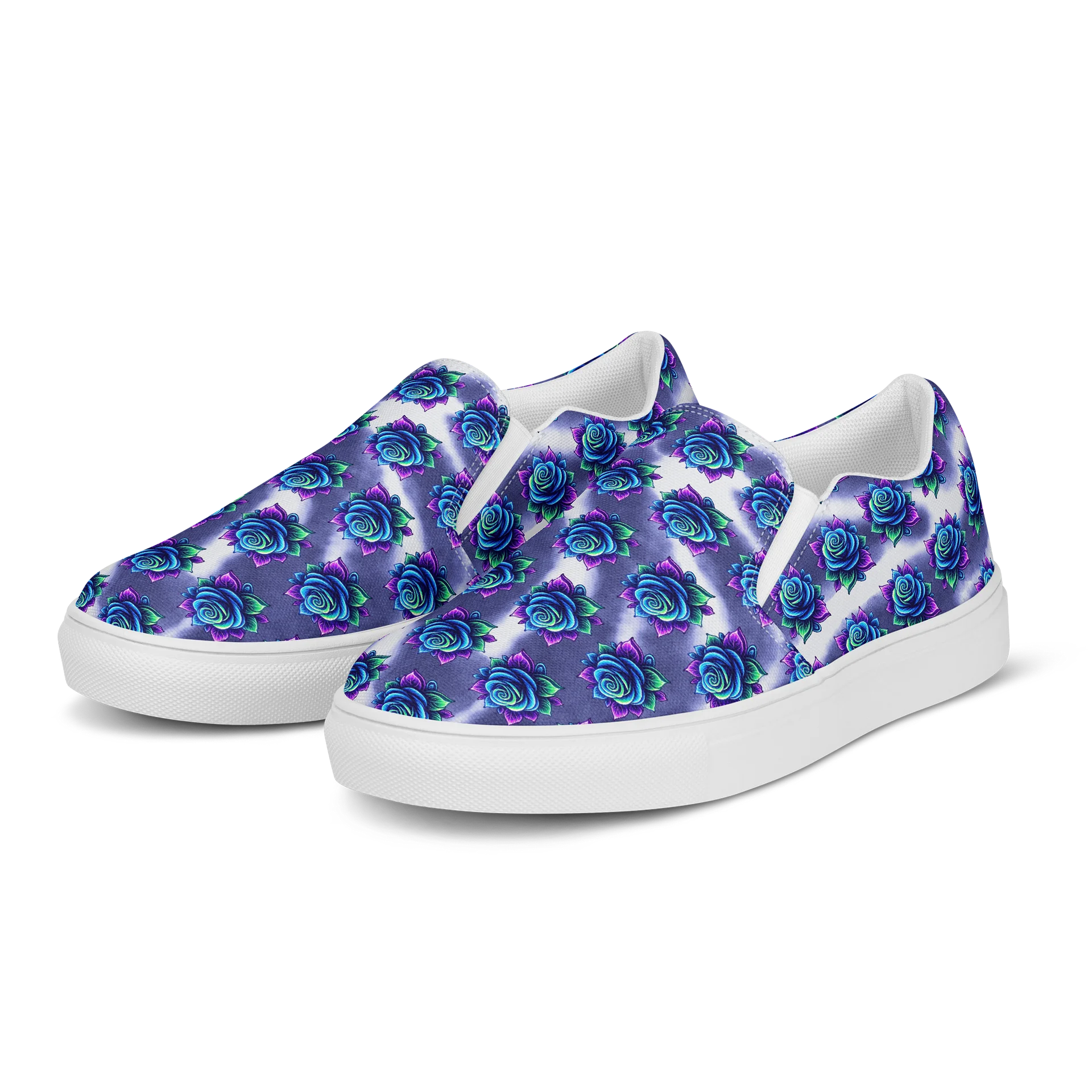 "Neon Rose" Premium Slip-On Canvas Shoes product image (3)