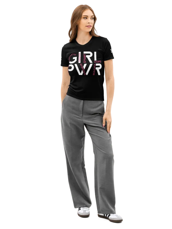 GIRL PWR Word Art Tee Black product image (1)