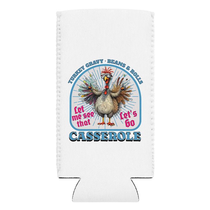 Turkey Gravy Beans And Rolls Casserole Quirky Can Cooler product image (2)