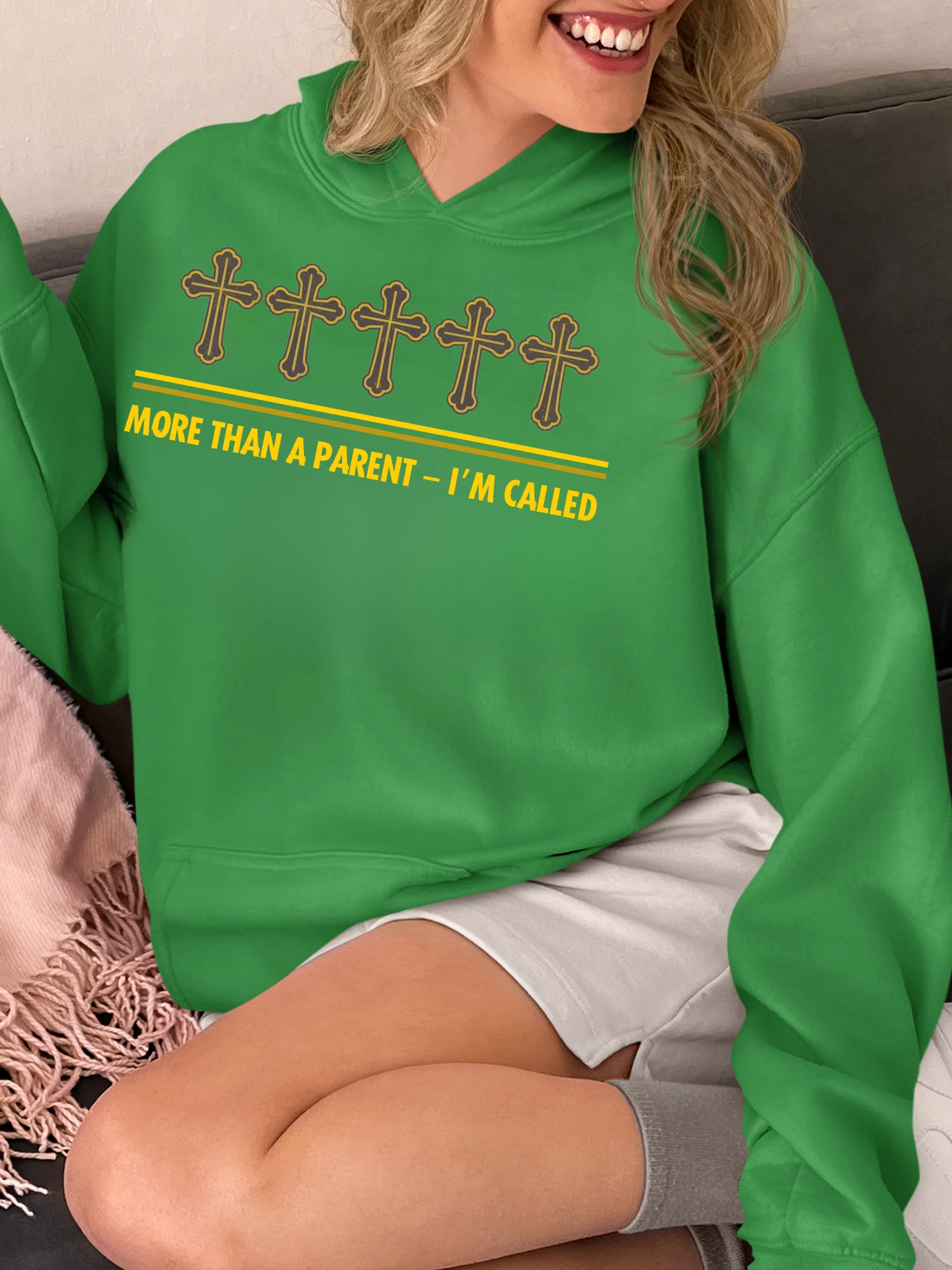 More Than A Parent - I Am Called | Christian Parents Gildan Hoodie | Faith-Based Gift for Christian Parents. product image (6)