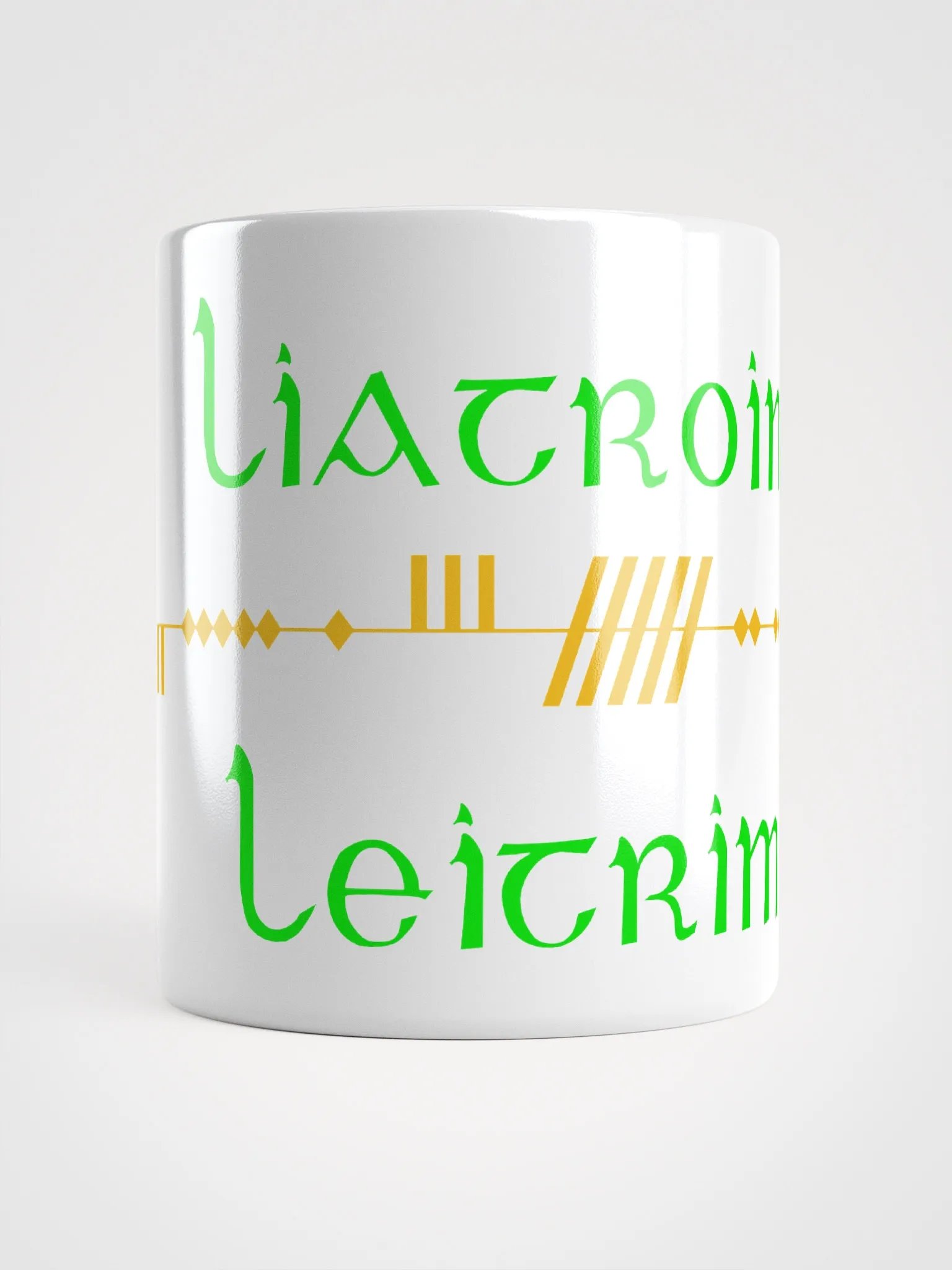 Leitrim/Liatroim Scholastic style Celtic Ogham Mug product image (1)
