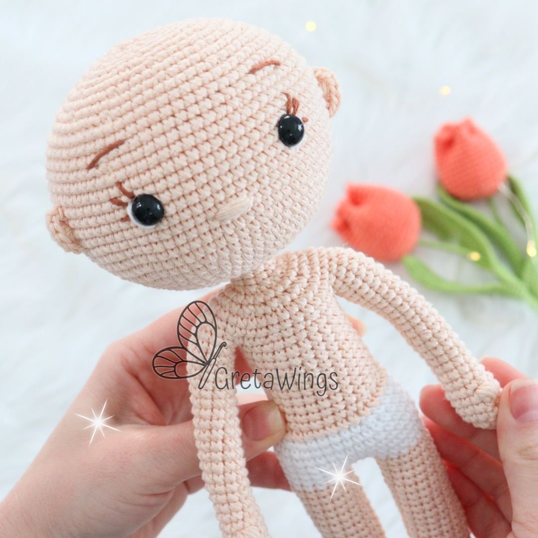 Base body for doll Amigurumis Pattern Version 2 (digital download) product image (3)
