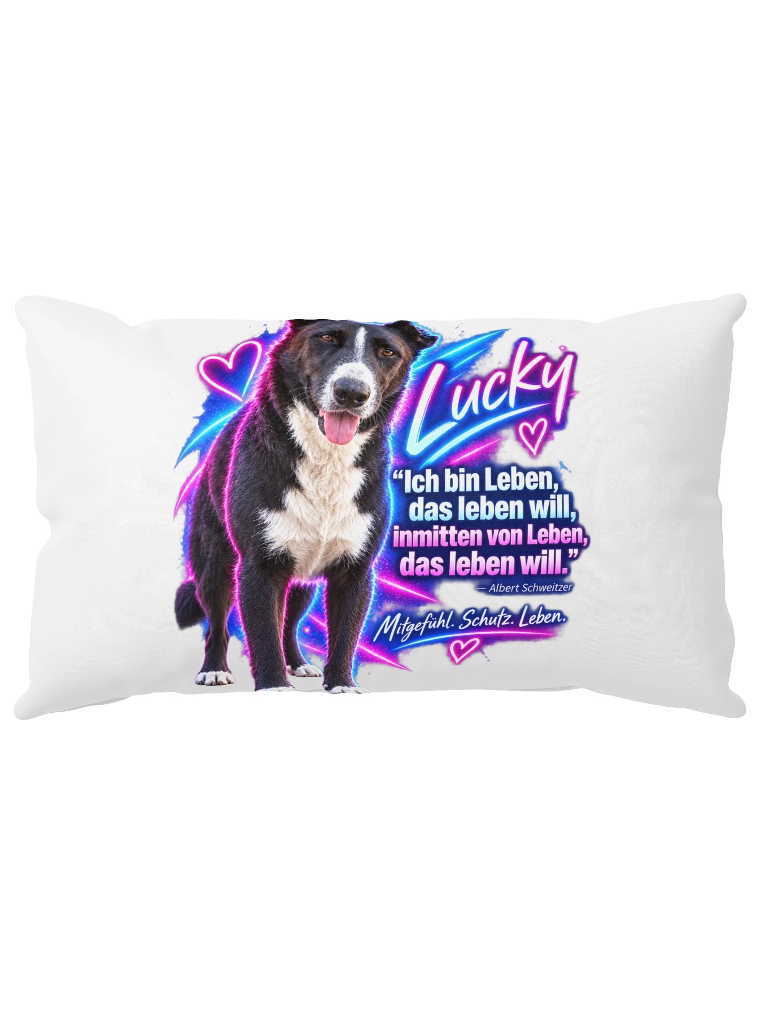Lucky – Mitgefühl. Schutz. Leben. Kissen product image (15)