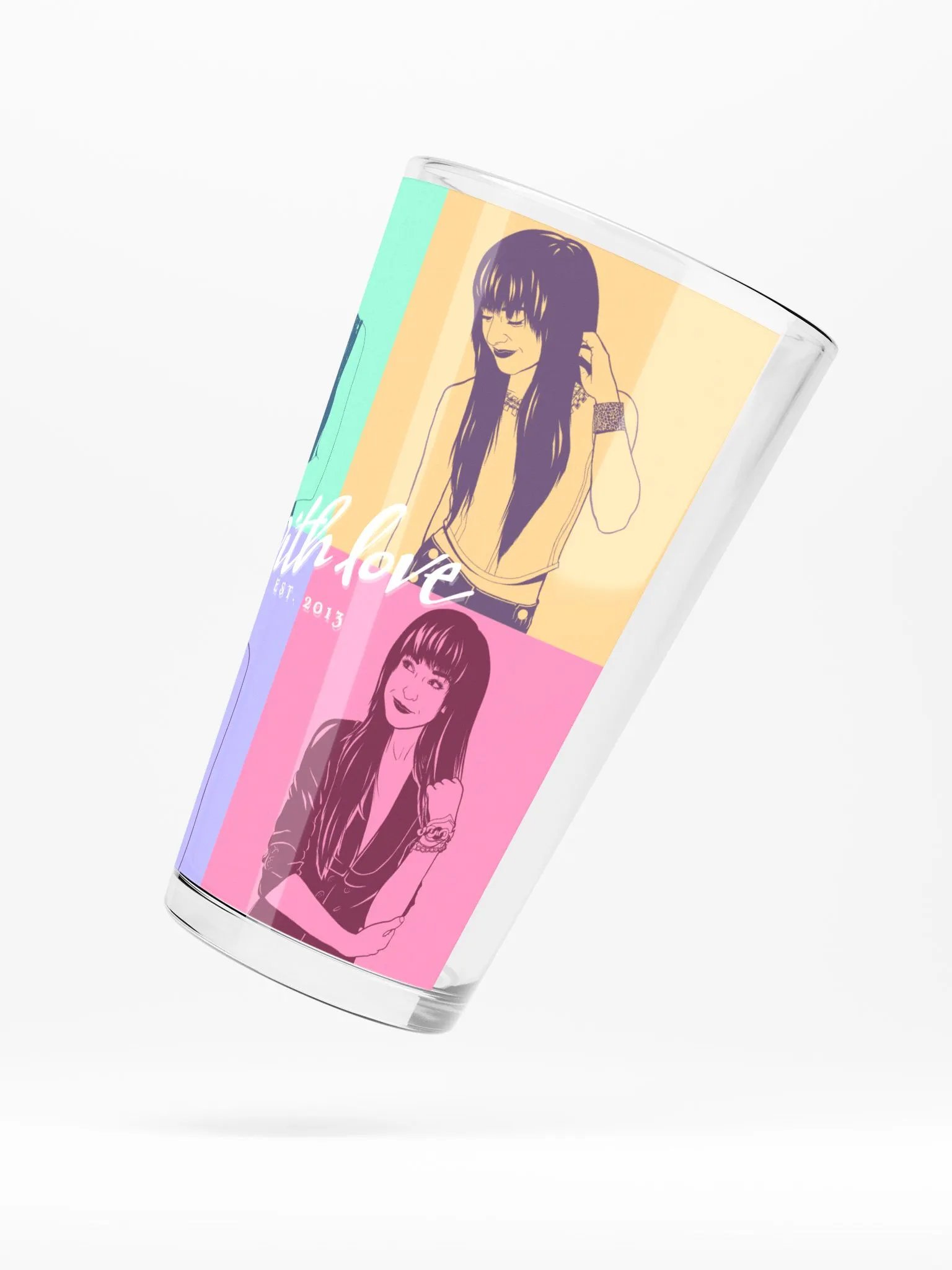 With Love Pop Art Glass product image (2)