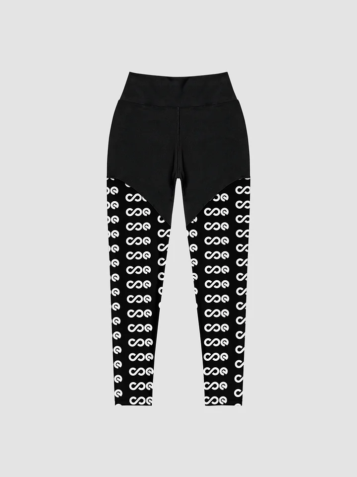 COE Premium Sports Leggings Black & White product image (1)