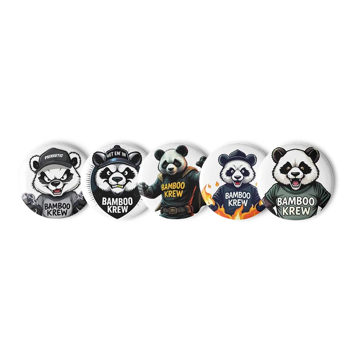 Bamboo Krew Panda Pin Set product image (1)