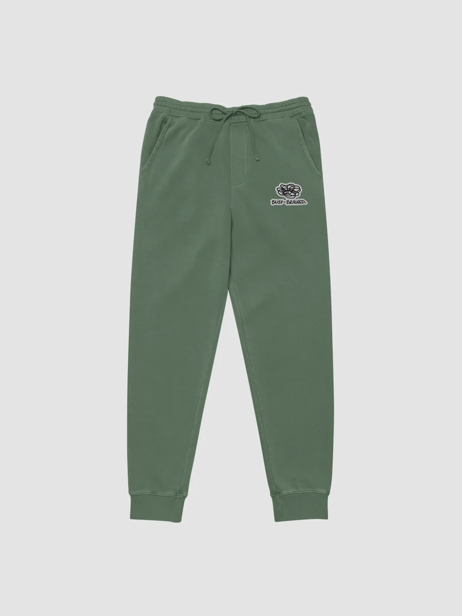 BUSY-BRAINED embroidered pigment sweatpants (bubble design) product image (2)
