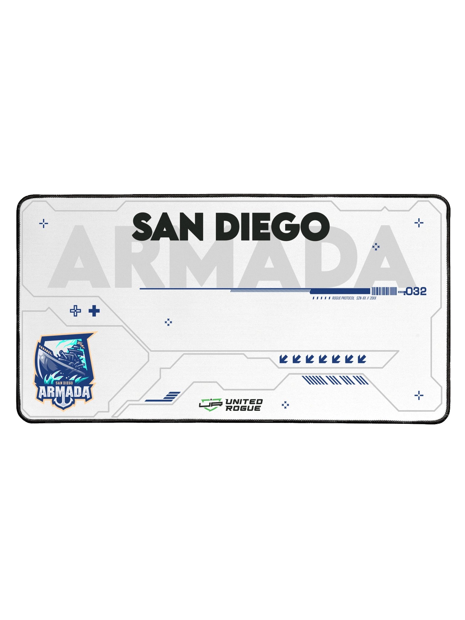 San Diego Armada White Desk Mat product image (1)