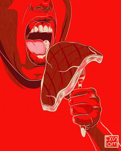 It’s old. 
.
.
.
#digitalillustration #foodillustrations #steakdinner #minimalism #fakemeat