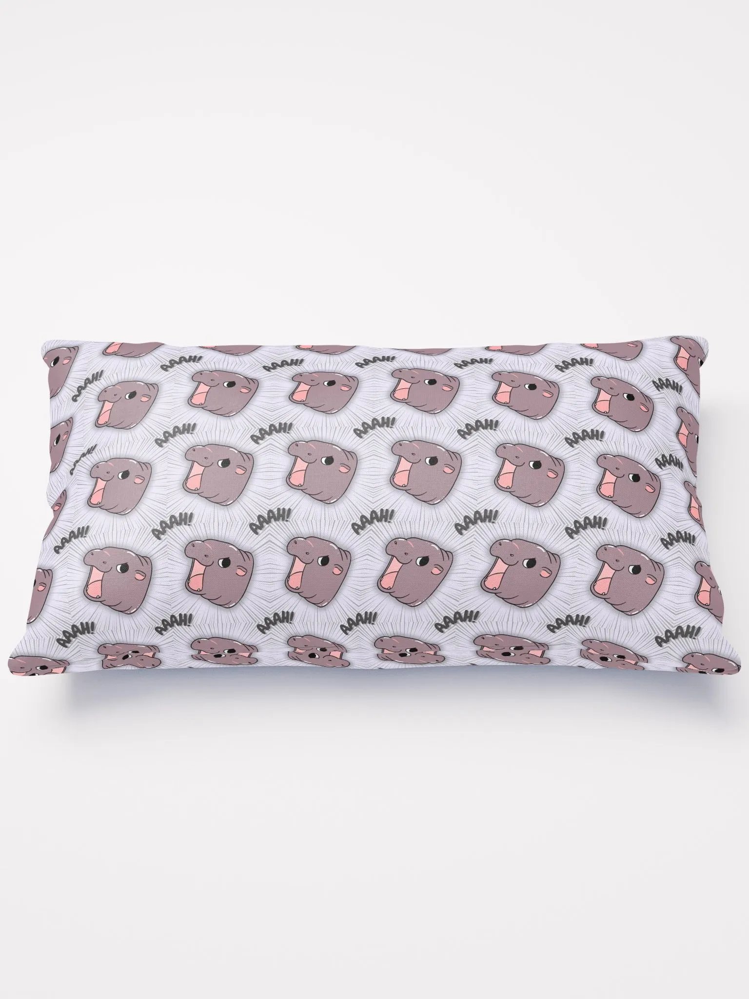 MOODENG'S LIGHT PURPLE AAAH! PILLOW! product image (2)