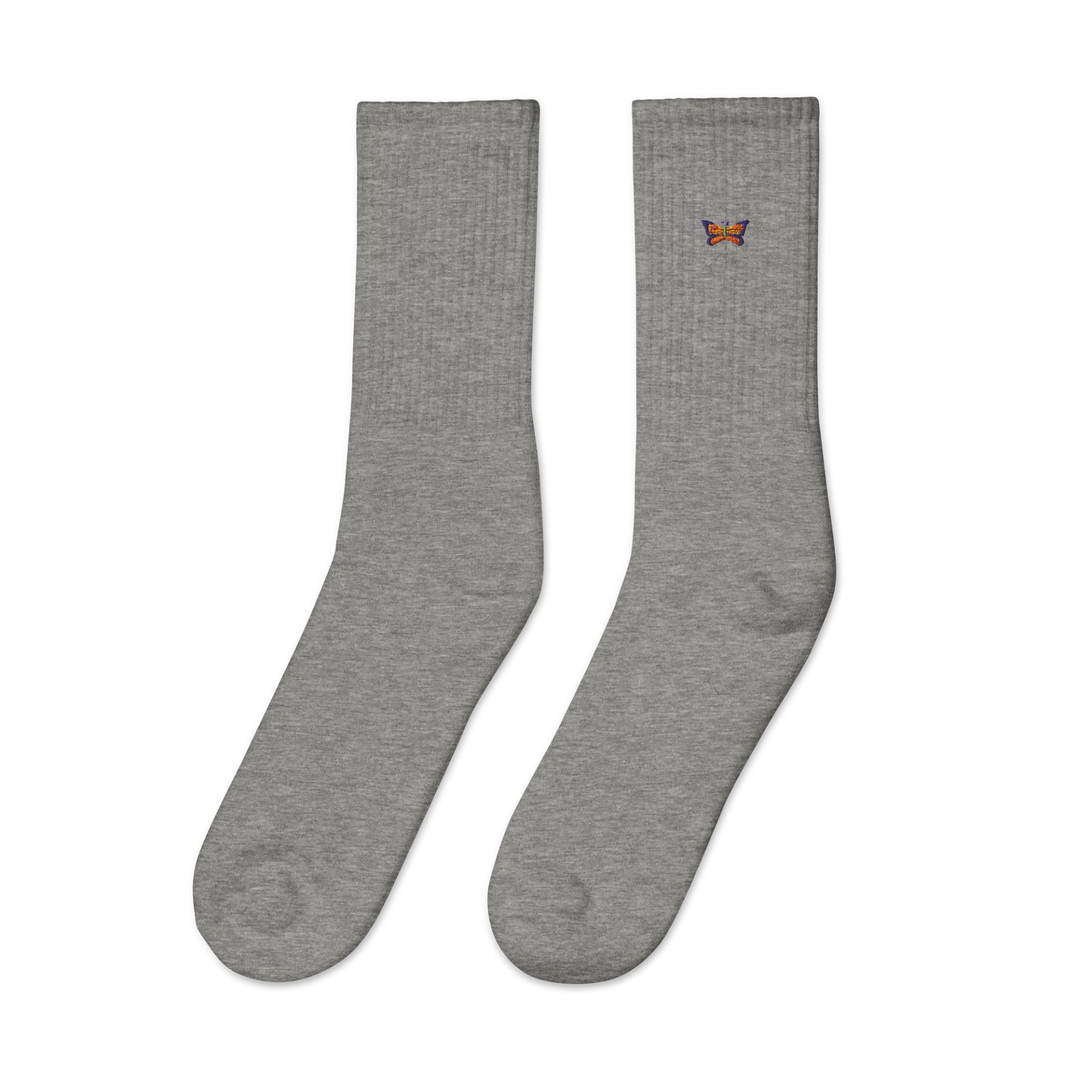 Vibrant Wings Embroidered Crew Socks product image (2)