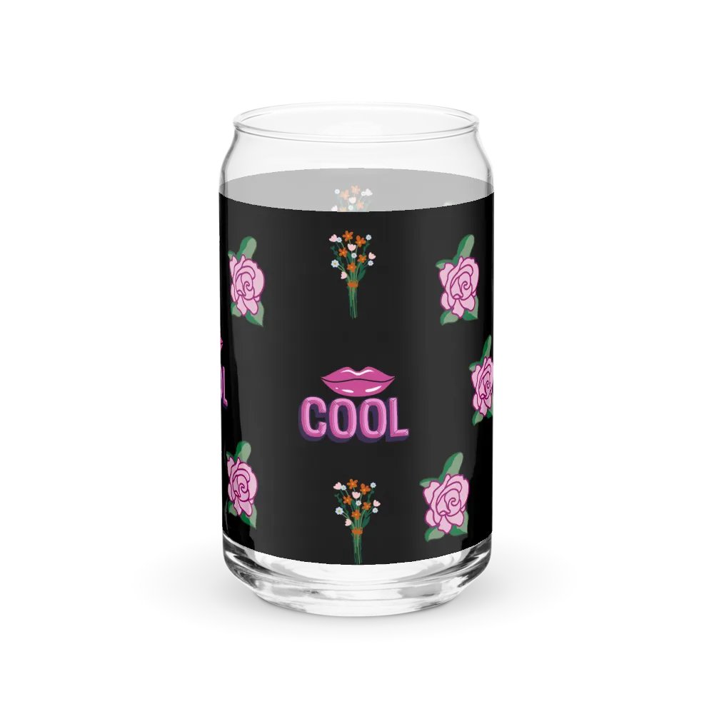 Rose & Lips Can-Shaped Glass product image (3)
