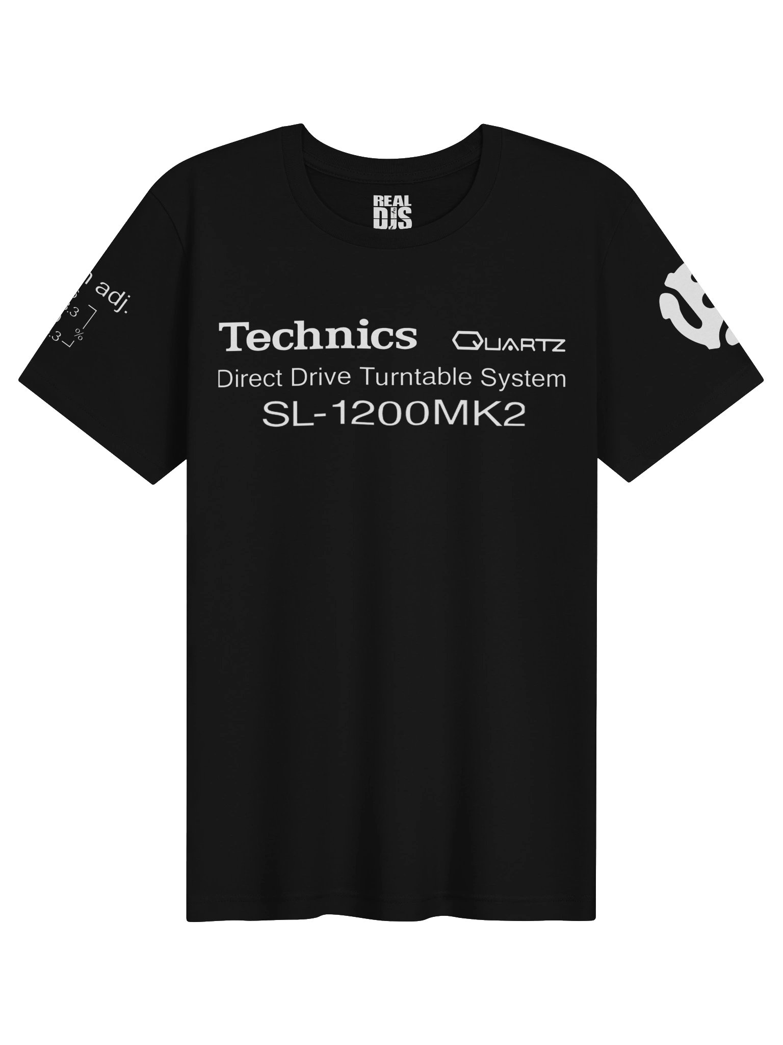 DJ Turntable T-Shirt – Technics SL-1200 Inspired DJ Apparel | White Logo DJ Shirt product image (1)