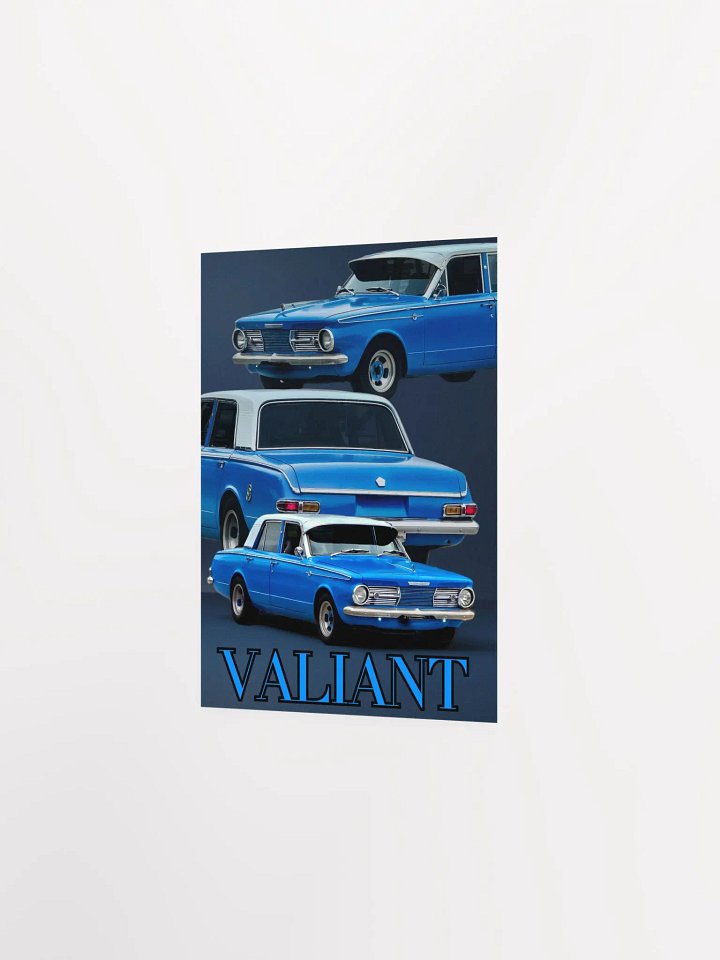 Vintage Blue Car Poster product image (3)