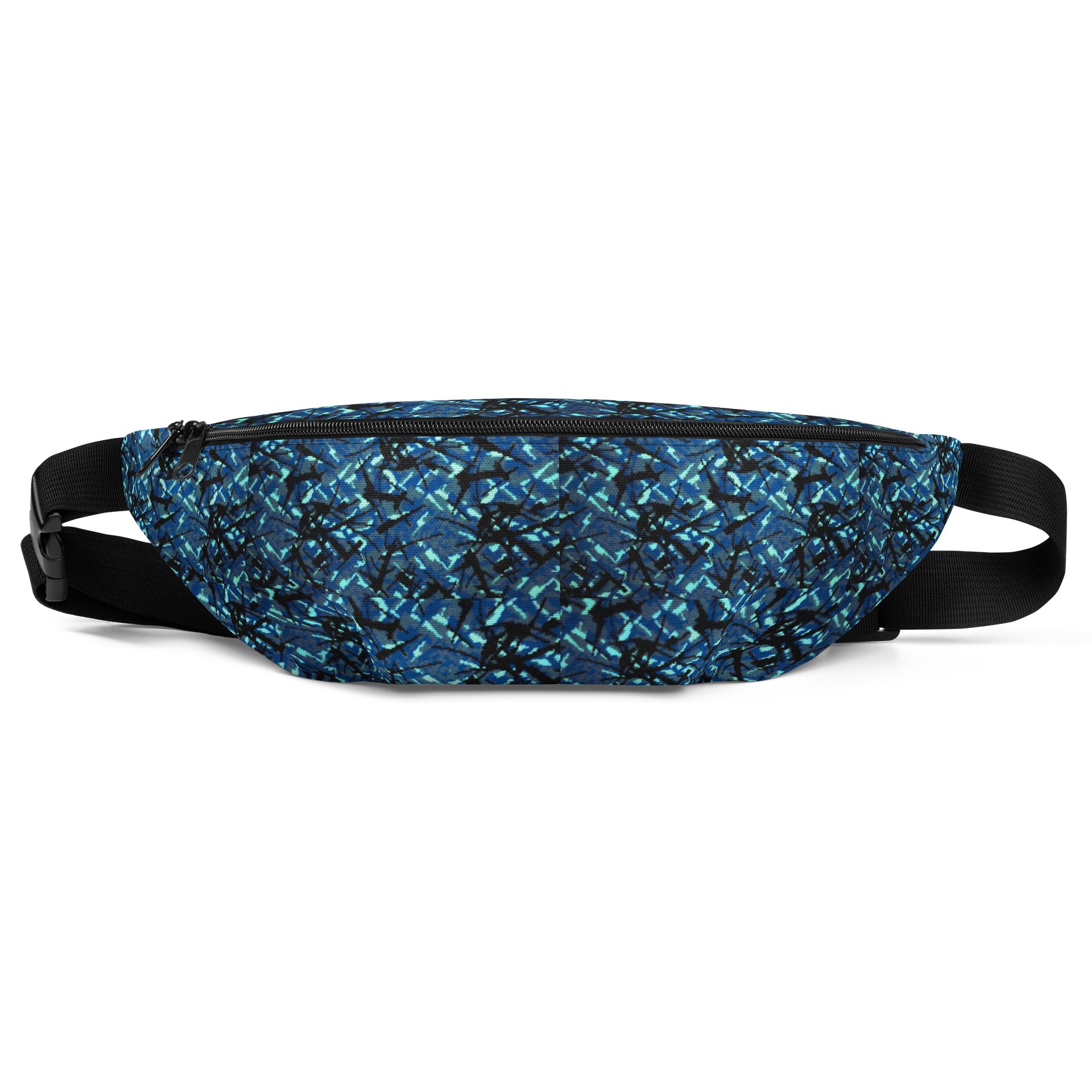 Waist Bag Blue Plush Danish Style Pattern product image (1)