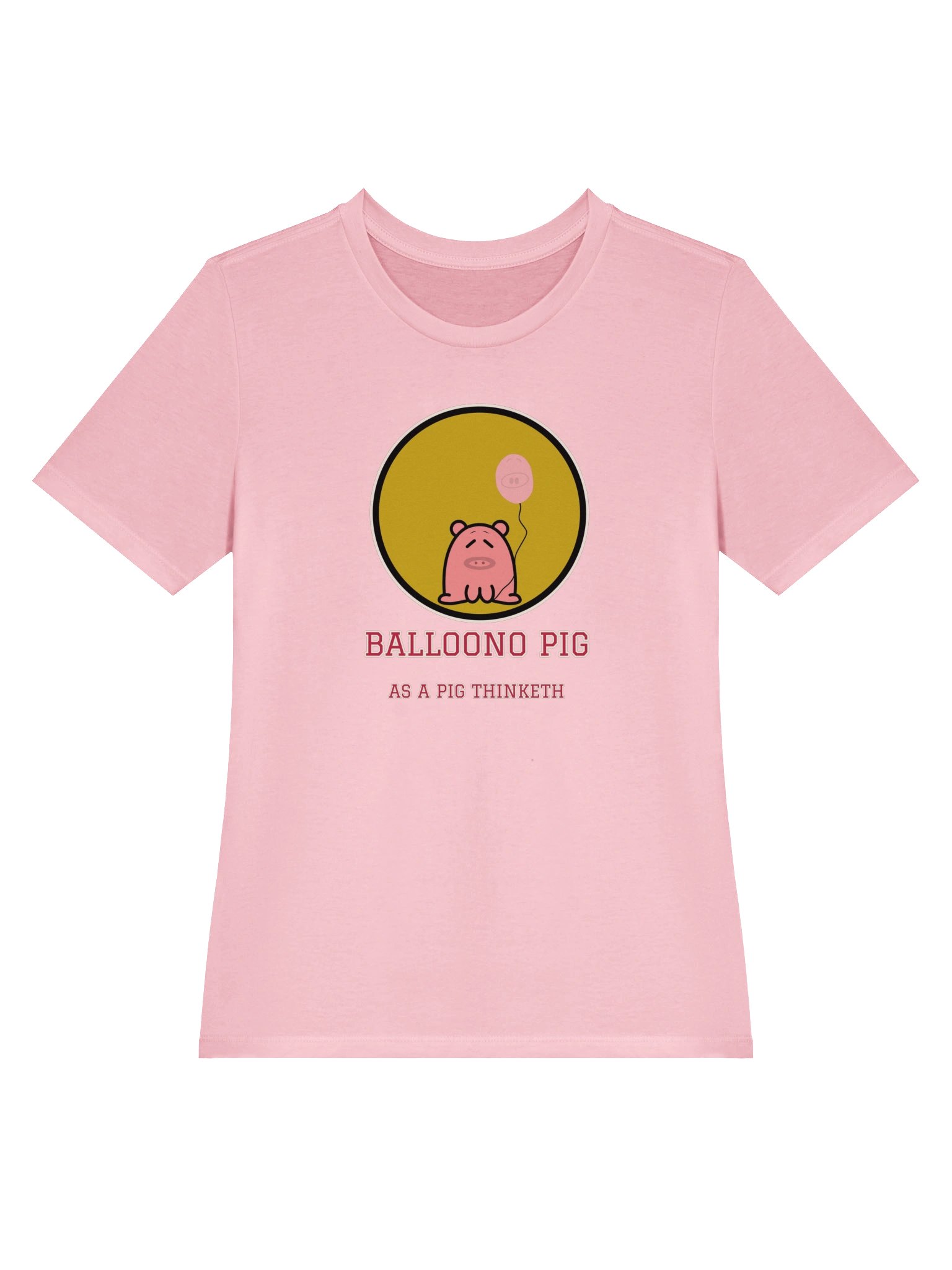 Balloono Pig Women's Tee | As a Pig Thinketh product image (3)