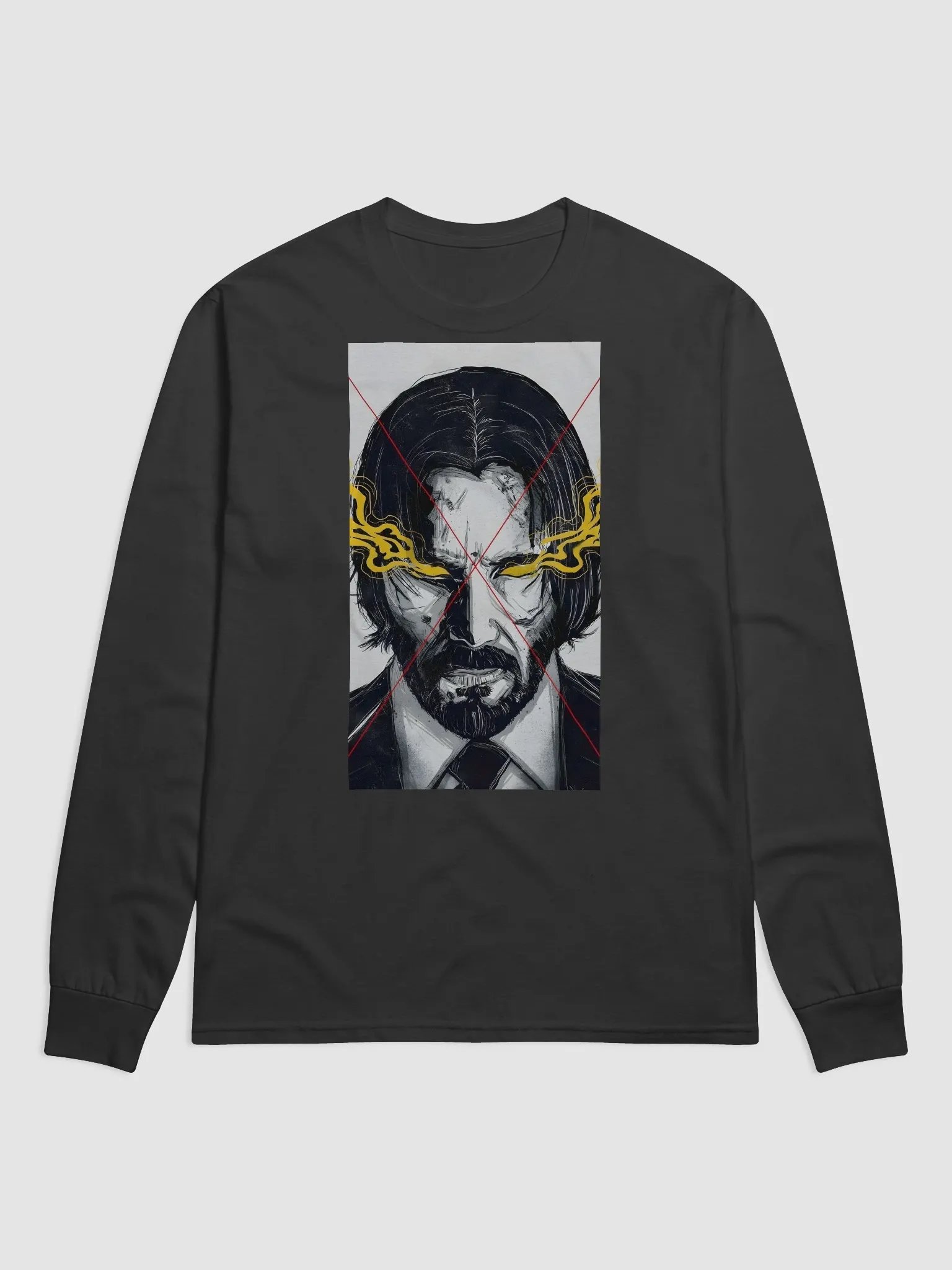 Flame-Eyed John Wick Long Sleeve product image (1)