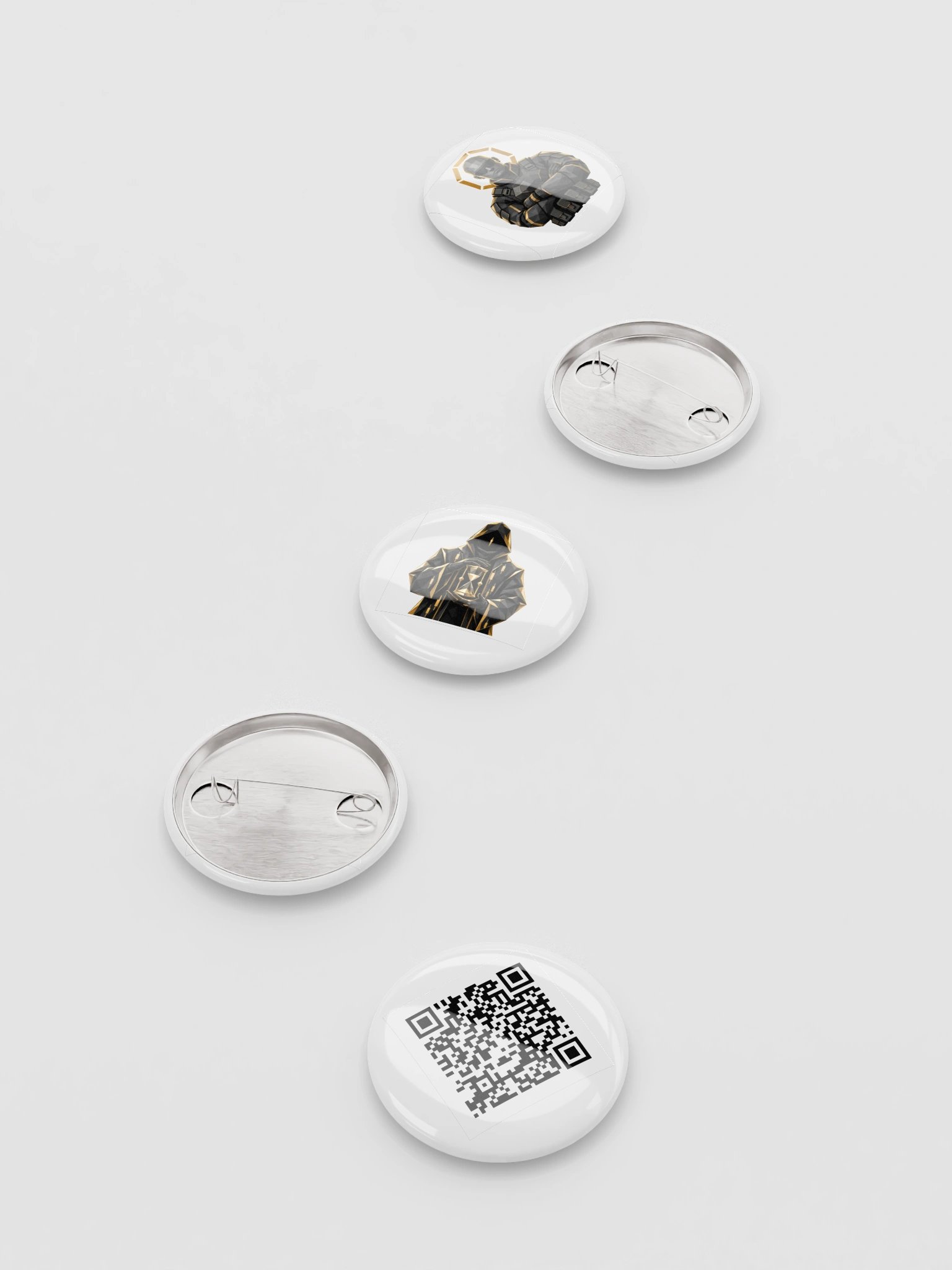 Satoshi’s Council — Five-Piece Desk Button Set product image (4)
