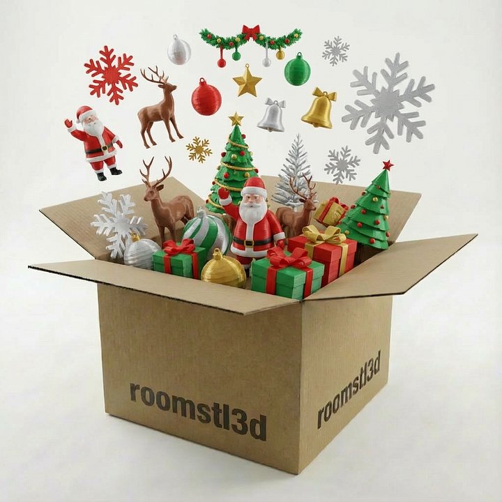 Christmas Home Decor STL Bundle – 429+ 3D Printable Holiday Models product image (2)