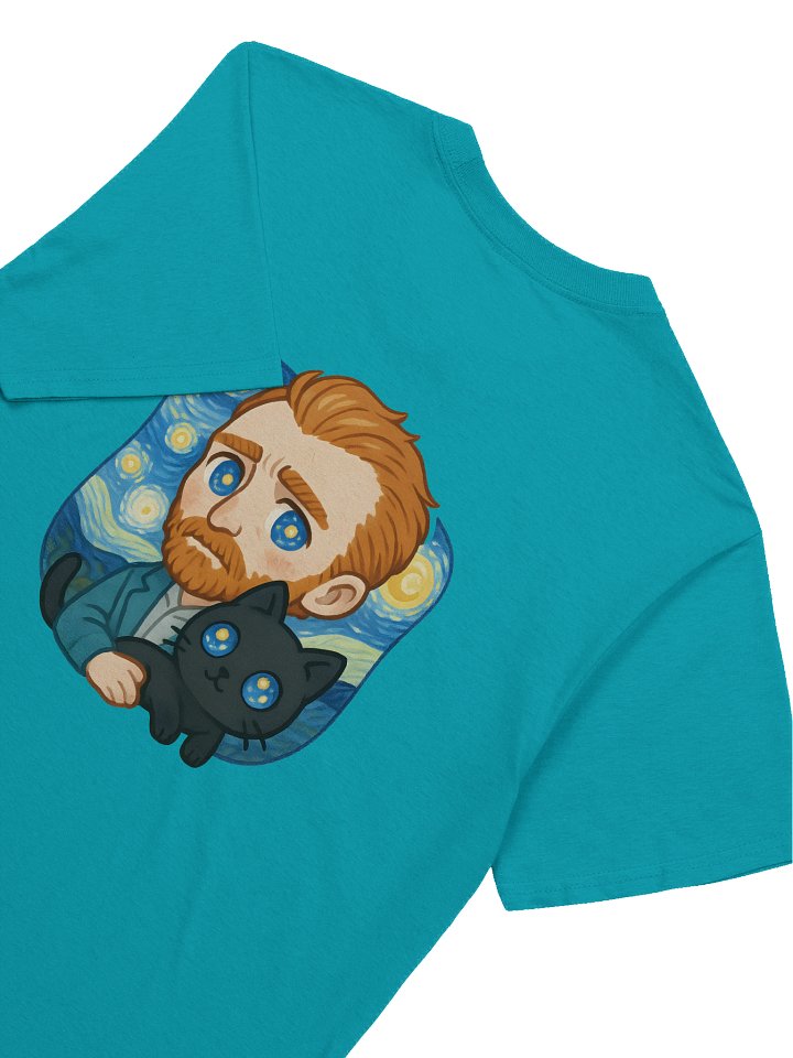 Van Gogh Cat Marbles Unisex T-Shirt product image (86)