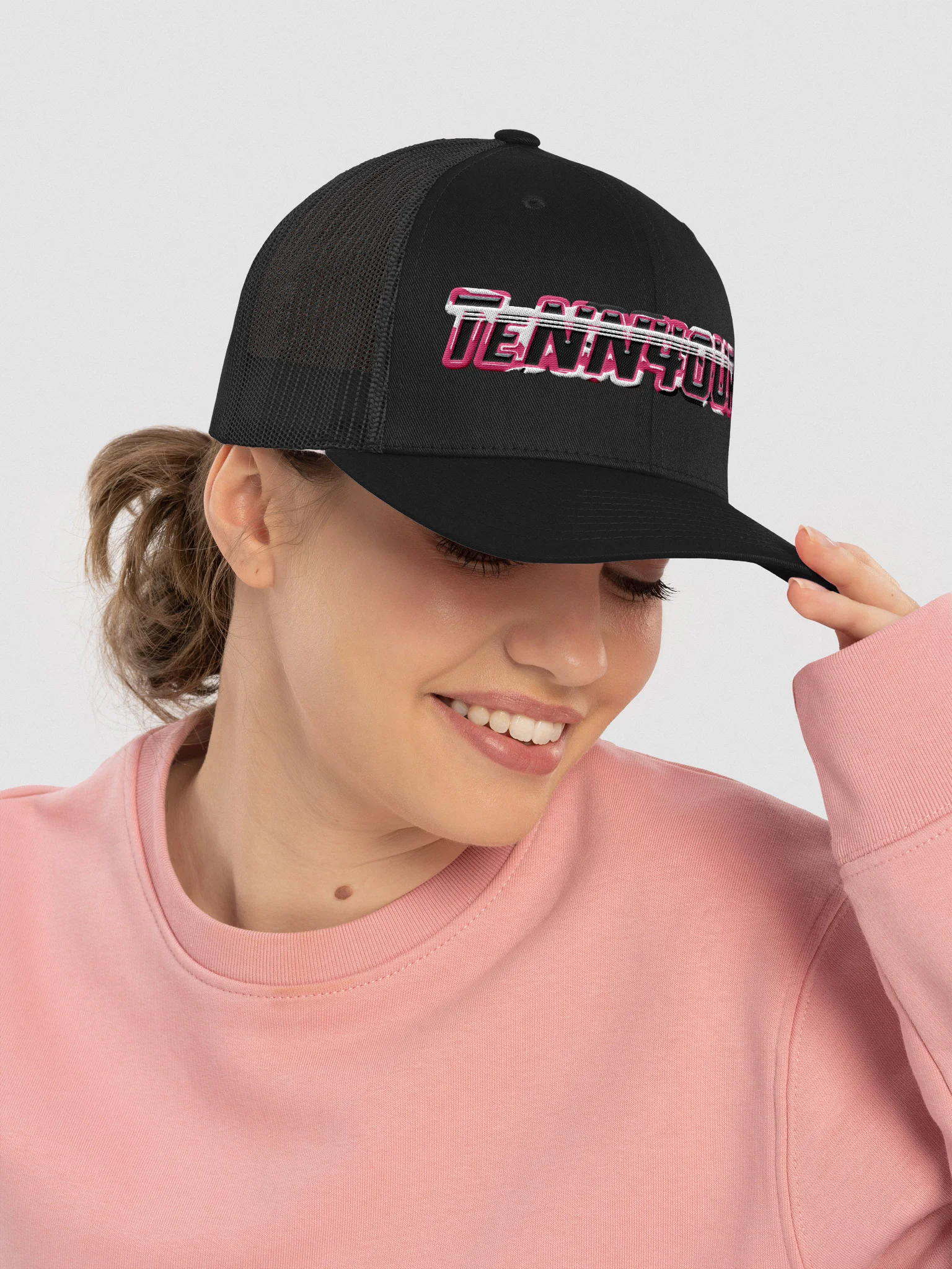 TeNN4OUR Trucker Hat - Pink Camo product image (18)