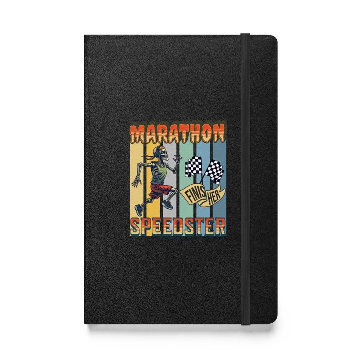 Marathon Speedster Skeleton Running Hardcover Notebook product image (1)