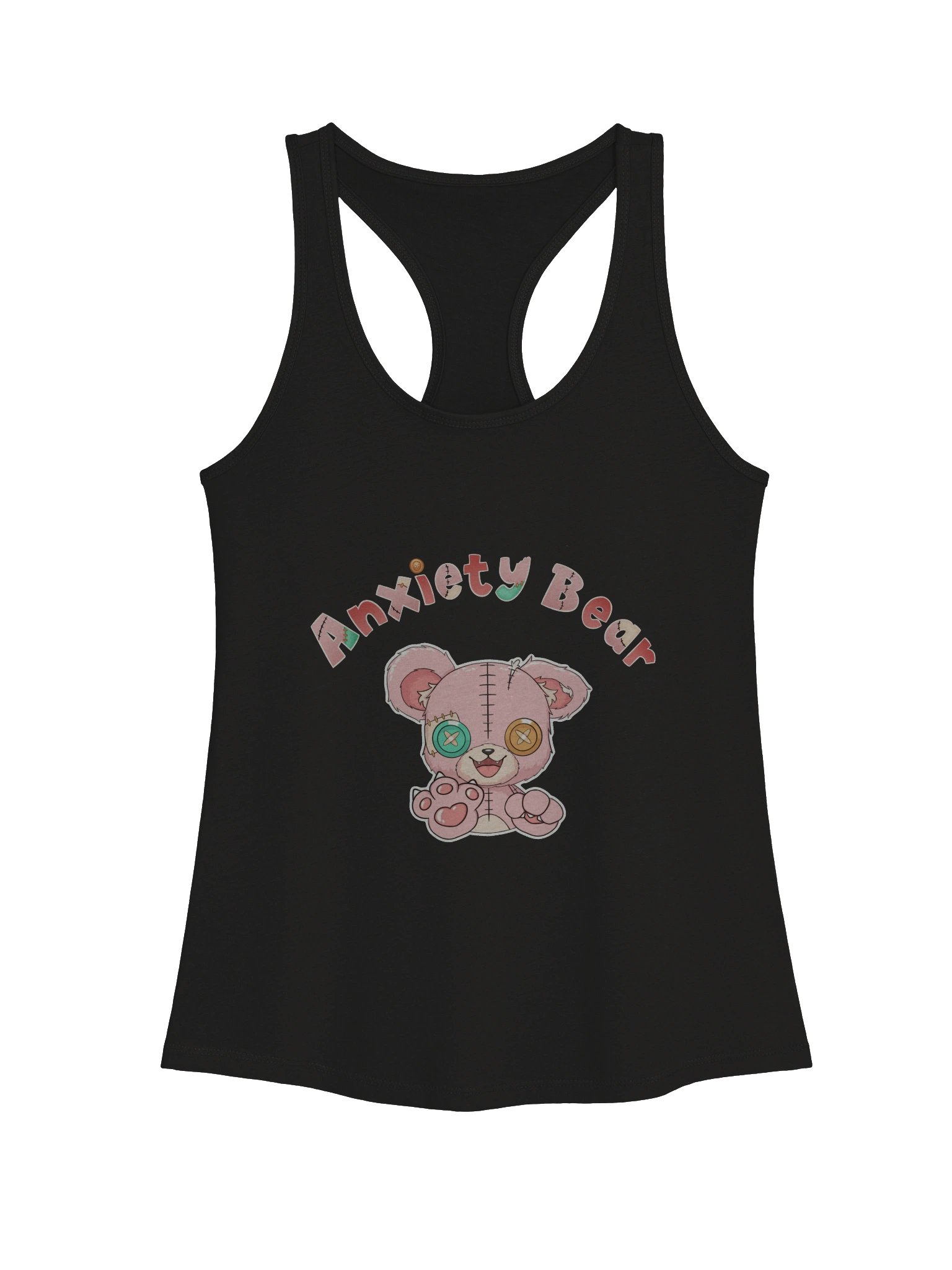 Anxiety Bear Women's Razorback Tank product image (1)