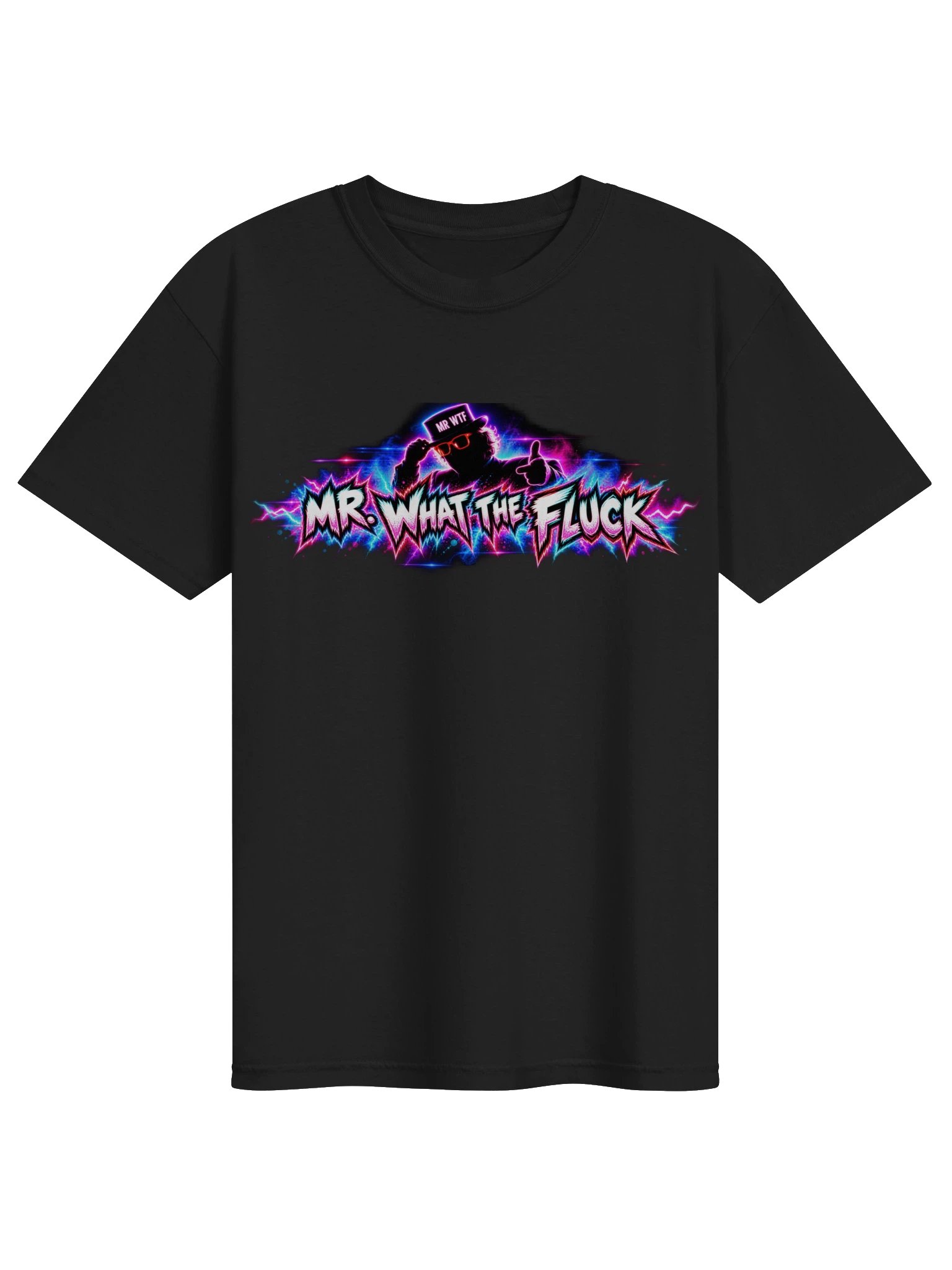 MR. WHAT THE FLUCK T-Shirt - Black product image (1)