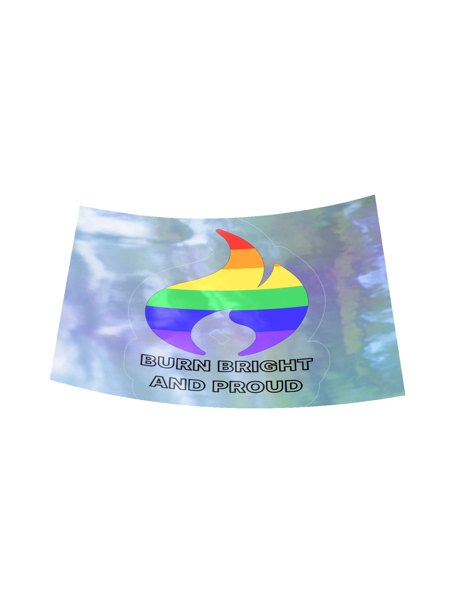 Pride Flame Holo Sticker product image (16)