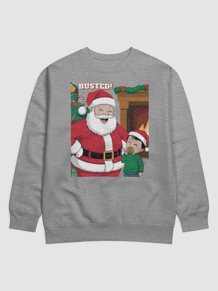 Busted! Santa Catching A Young Boy Eating His Christmas Cookies Sweatshirt product image (6)