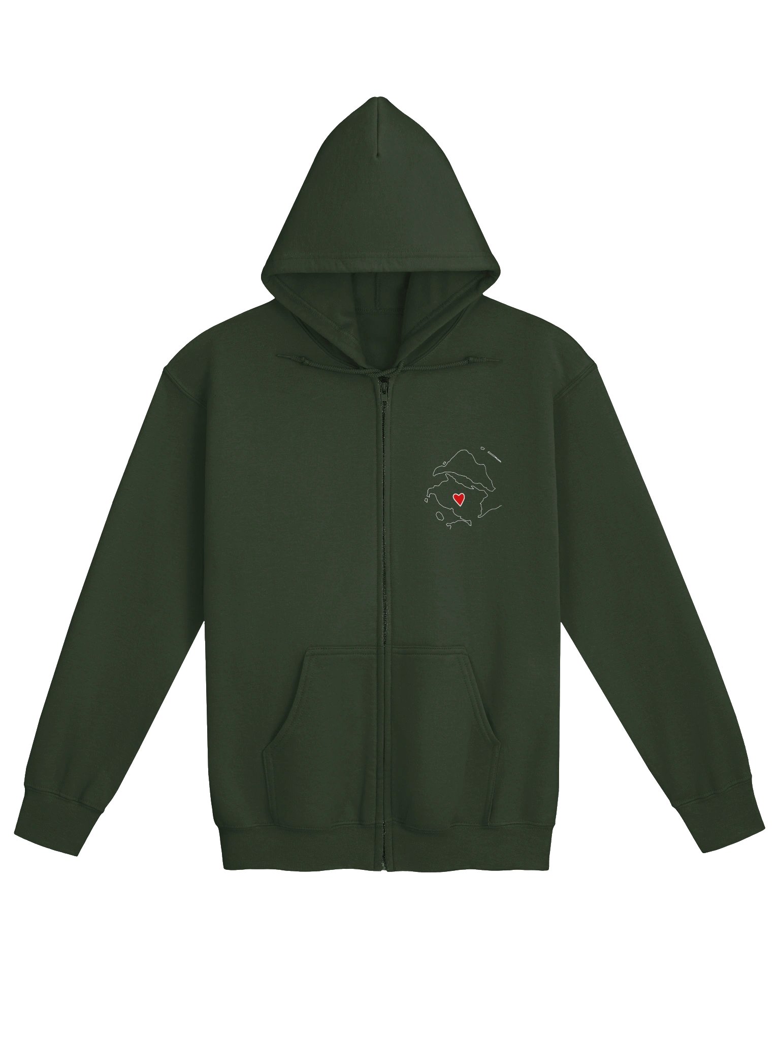 Orieentering Meese - Zip up Hoodie (Glidan) product image (2)